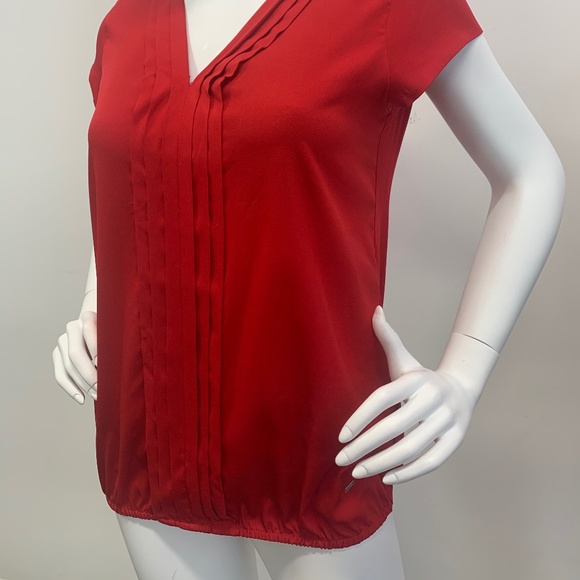 Tommy Hilfiger red dressy top - Picture 2 of 7